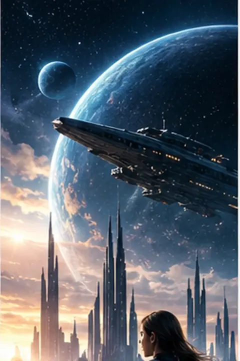 Original science fiction genre artwork
