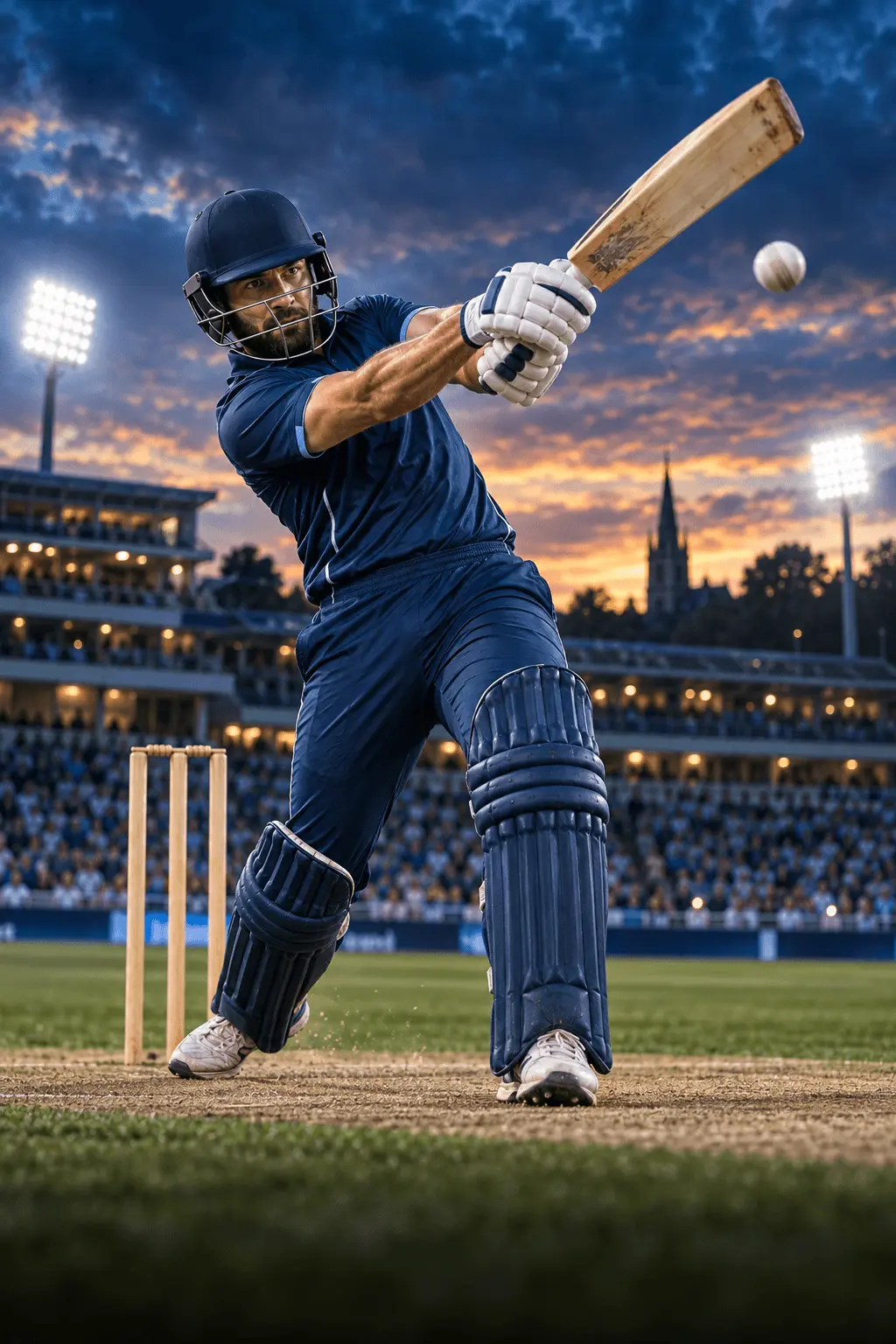 Original AI-created promotional artwork for Cricket action