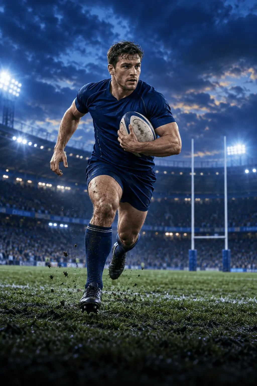 Original AI-created promotional artwork for UK rugby