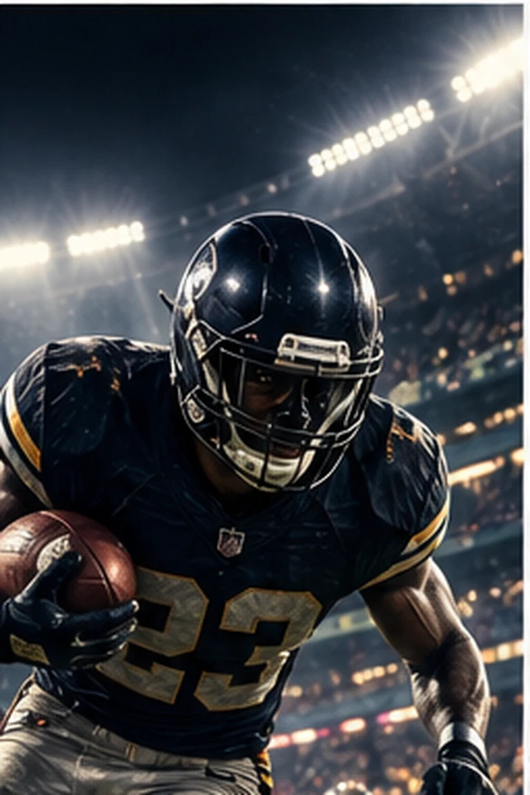 Original AI-created American football stadium artwork