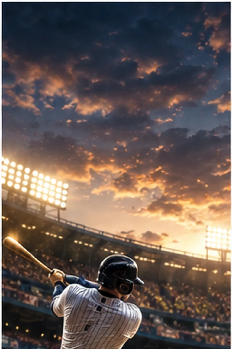 Original AI-created baseball stadium artwork