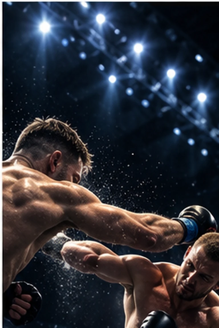 Original AI-created combat sports arena artwork