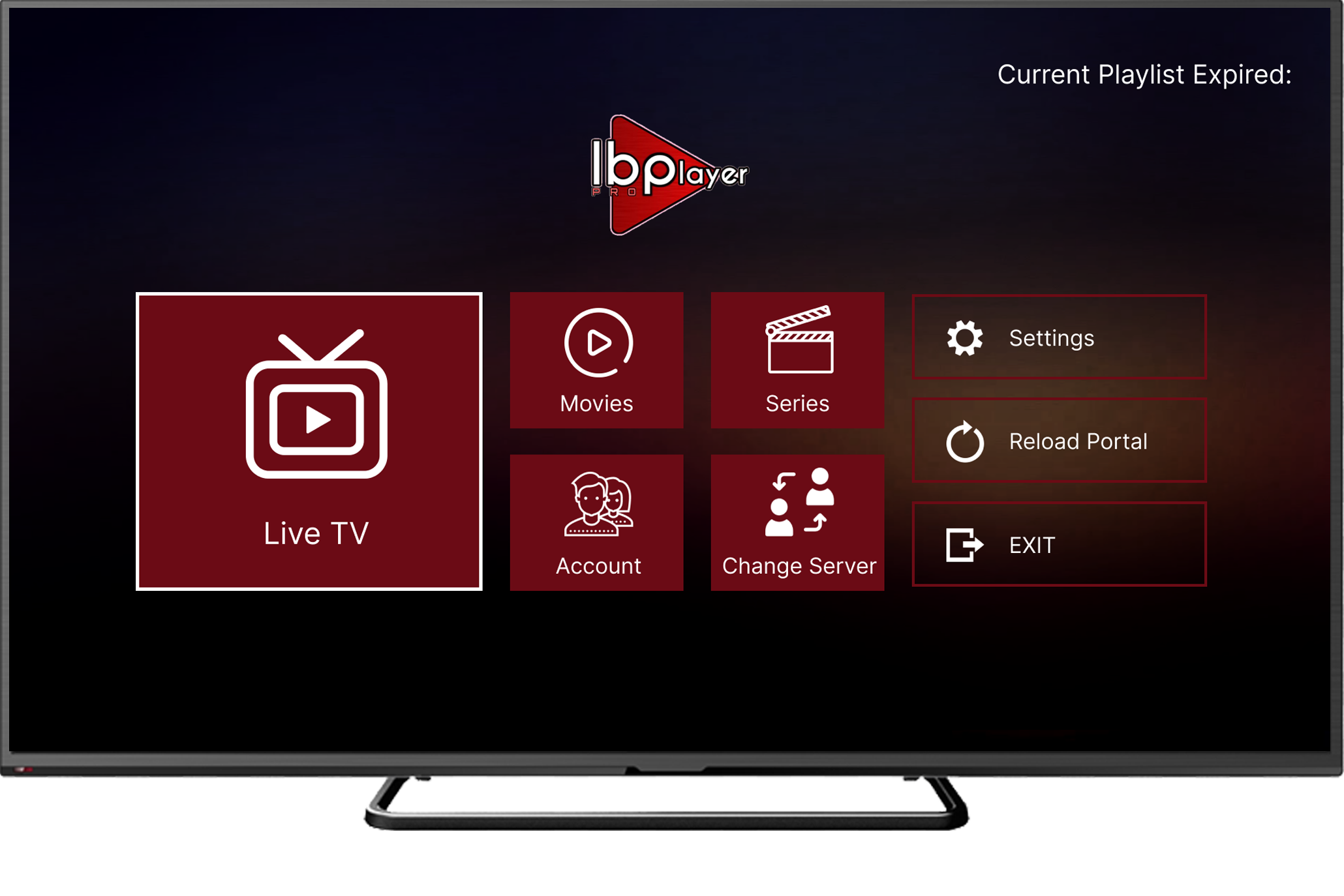 IBO Player Pro home screen after Xtreme HD IPTV playlist setup on Samsung TV