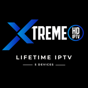 Xtreme HD IPTV Lifetime subscription for 5 devices with unlimited live TV and VOD streaming.