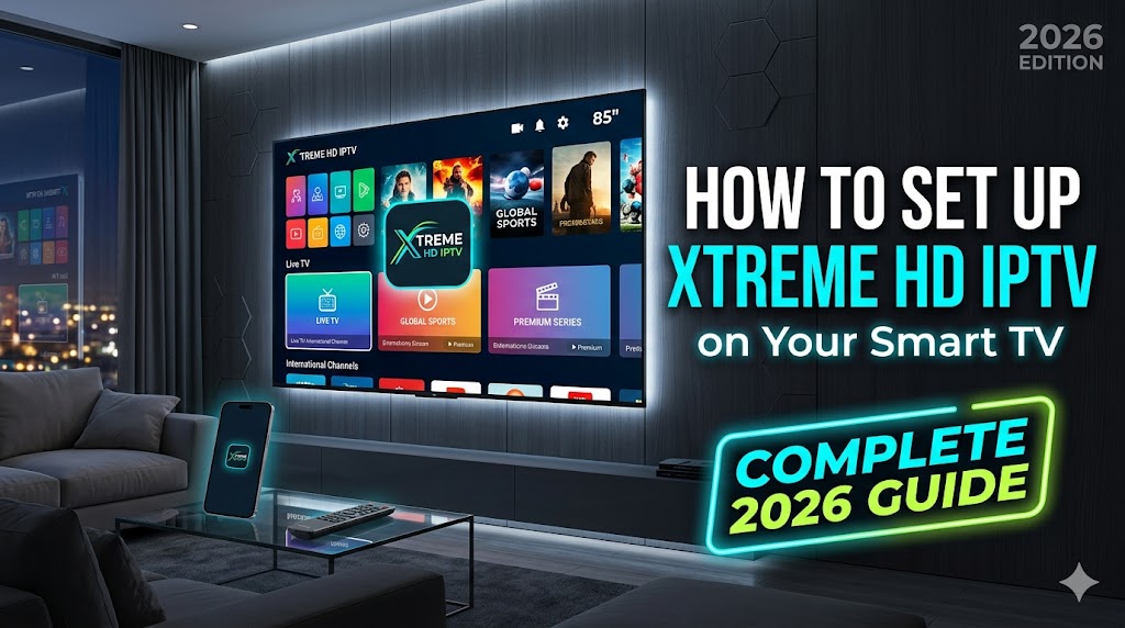 How to set up Xtreme HD IPTV on a Smart TV using IPTV apps and Xtream Codes login.