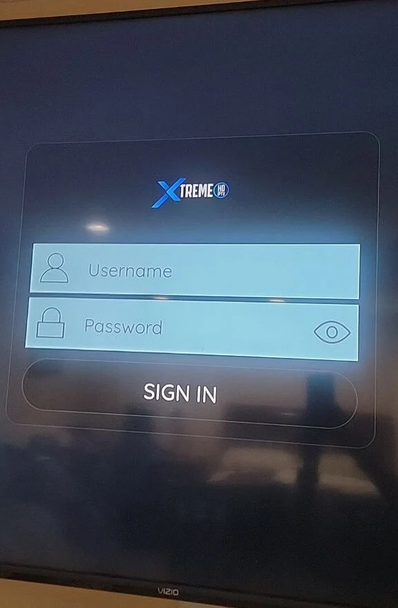 Xtreme HD IPTV app shown on a streaming device