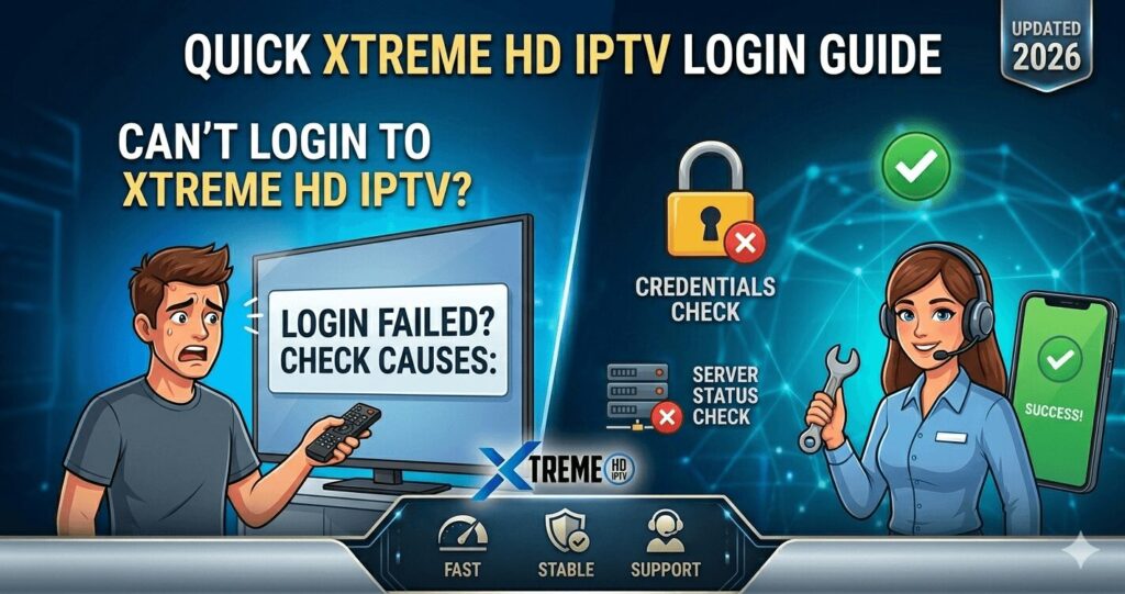 Why Can’t I Login to Xtreme HD IPTV? Common Causes and Fixes