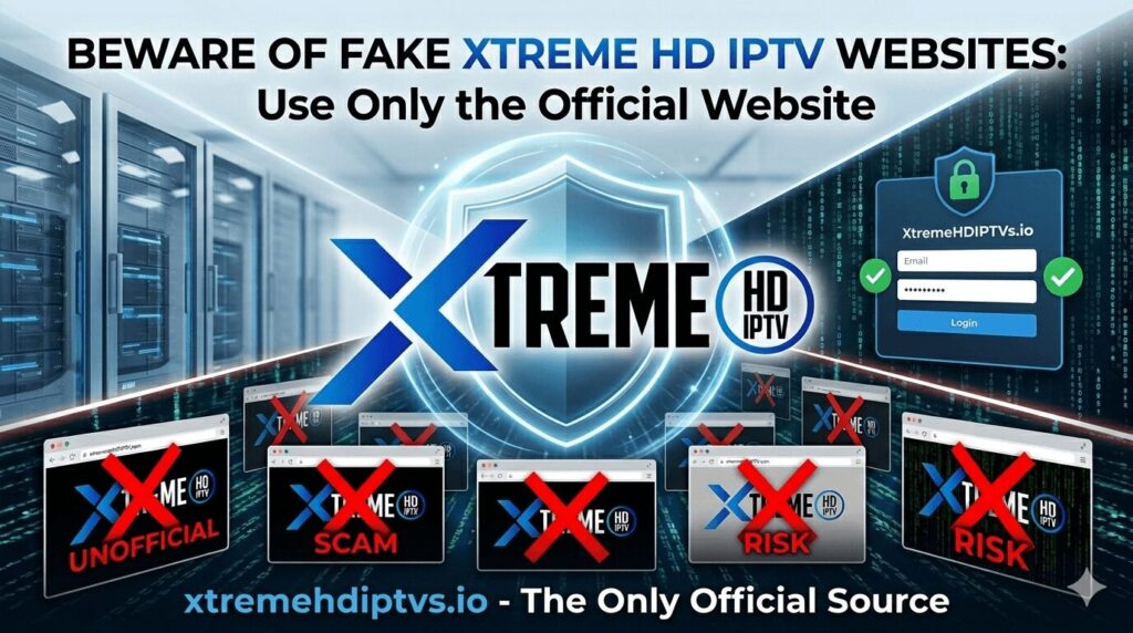Beware of Fake Xtreme HD IPTV Websites: Use Only the Official Website