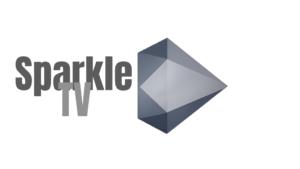 Sparkle TV IPTV player displaying live TV channels and electronic program guide on Android TV